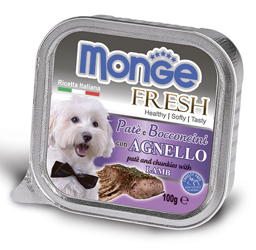 Monge Dog Fresh консервы для собак ягненок 