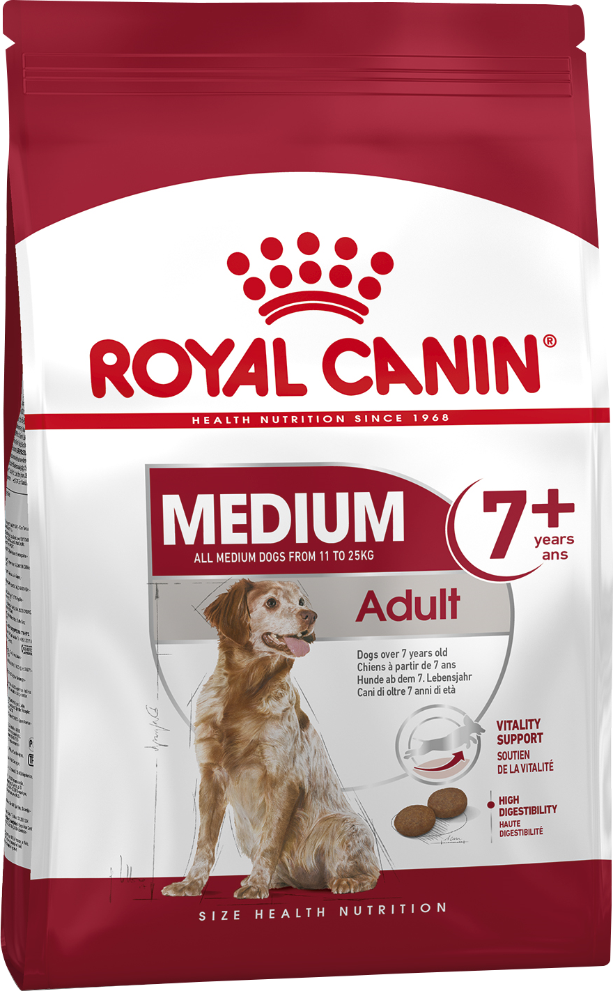 ROYAL CANIN MEDIUM Adult 7+ для стареющих собак средних пород в возрасте с 7 до 10 лет