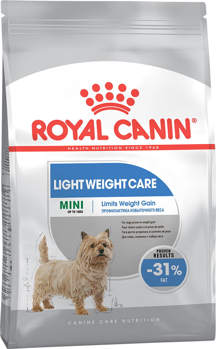 ROYAL CANIN MINI LIGHT WEIGHT CARE  для собак склонных к ожирению с 10 месяцев до 8 лет