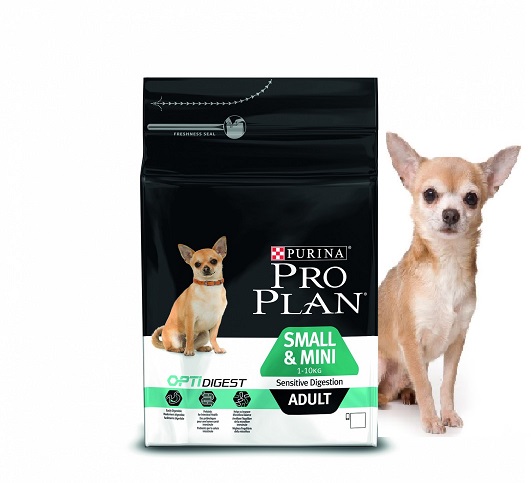 Pro Plan для взрослых собак малых пород с чувствительным пищеварением