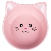 КерамикАрт миска керамическая для кошек Мордочка кошки 200 мл, розовый (31001)