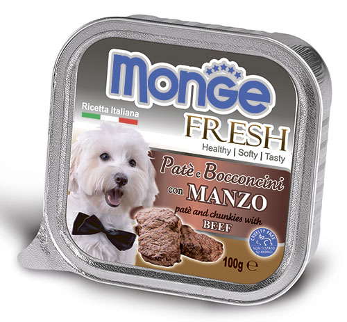 Monge Dog Fresh консервы для собак говядина 