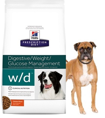 HILL'S Prescription Diet w/d  корм для собак лечение и профилактика сахарного диабета