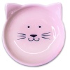 КерамикАрт блюдце керамическое Мордочка кошки 80 мл, розовая