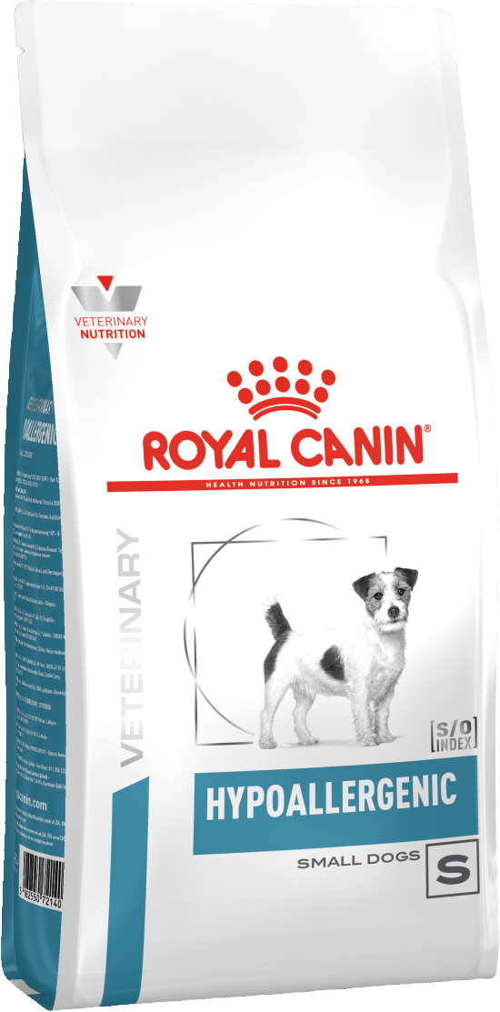 Royal Canin HYPOALLERGENIC SMALL DOG  Диета для собак менее 10 кг с пищевой аллергией или непереноси